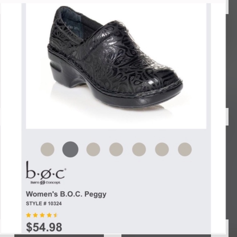 B.O.C. brand "Peggy" clogs, size 8.5 BOC